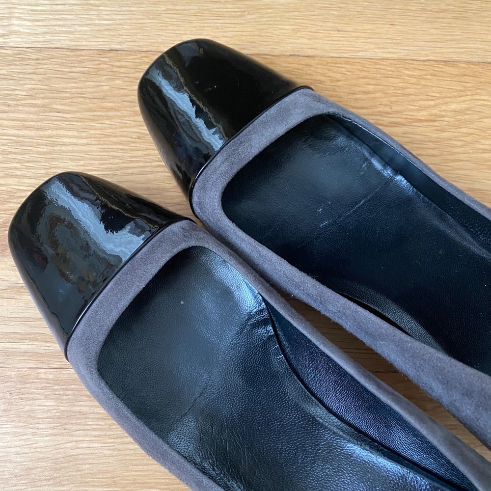 Prada Suede with Patent Contrast Shoes - Picture 3 of 8